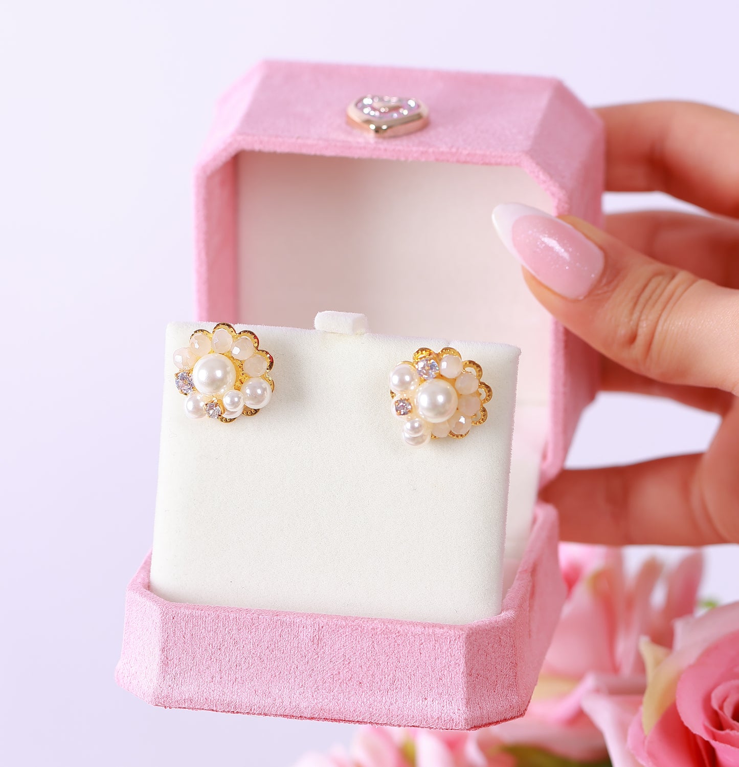 Boucle D'oreille White Gold Essence