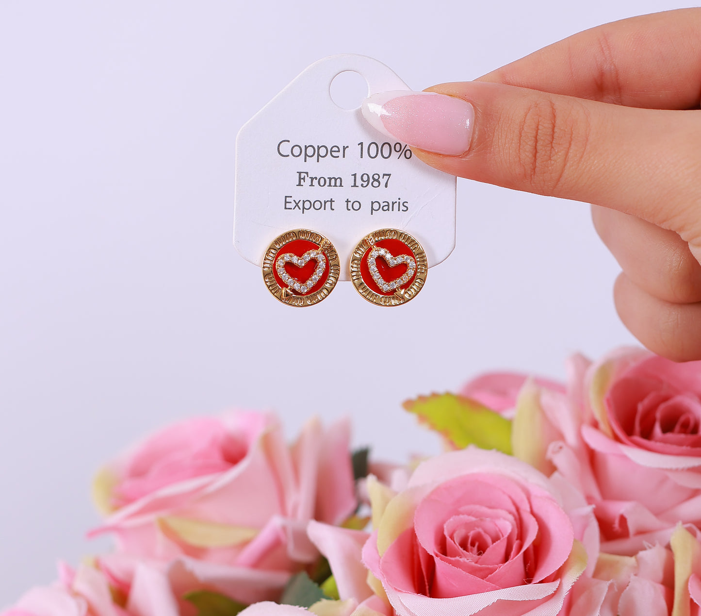 Boucle D'oreille Ophelia Red