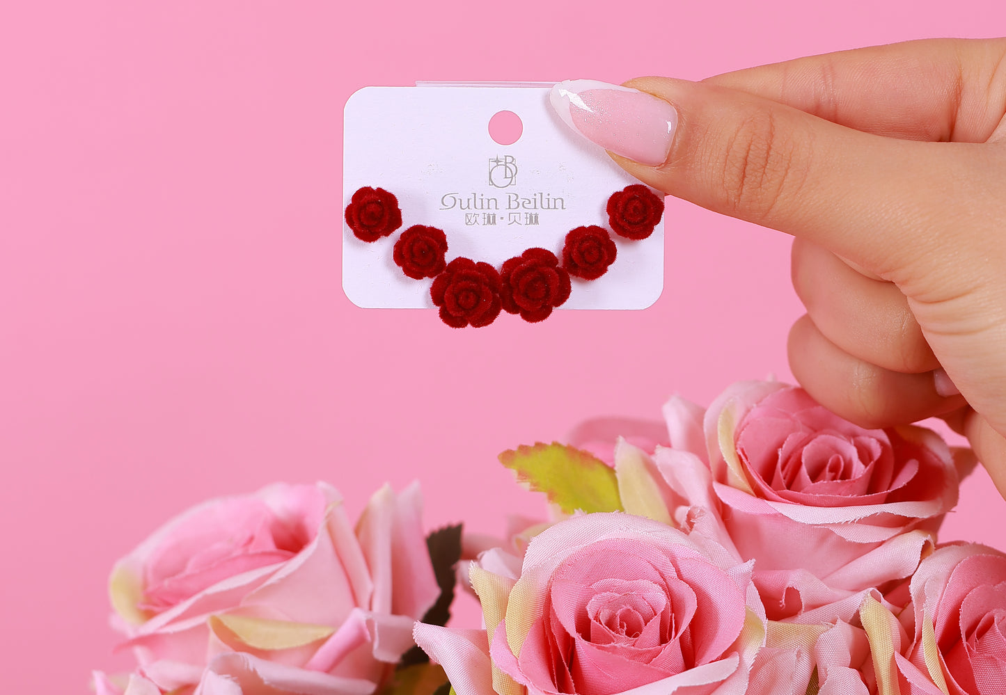 Boucle D'oreille Poppy Red