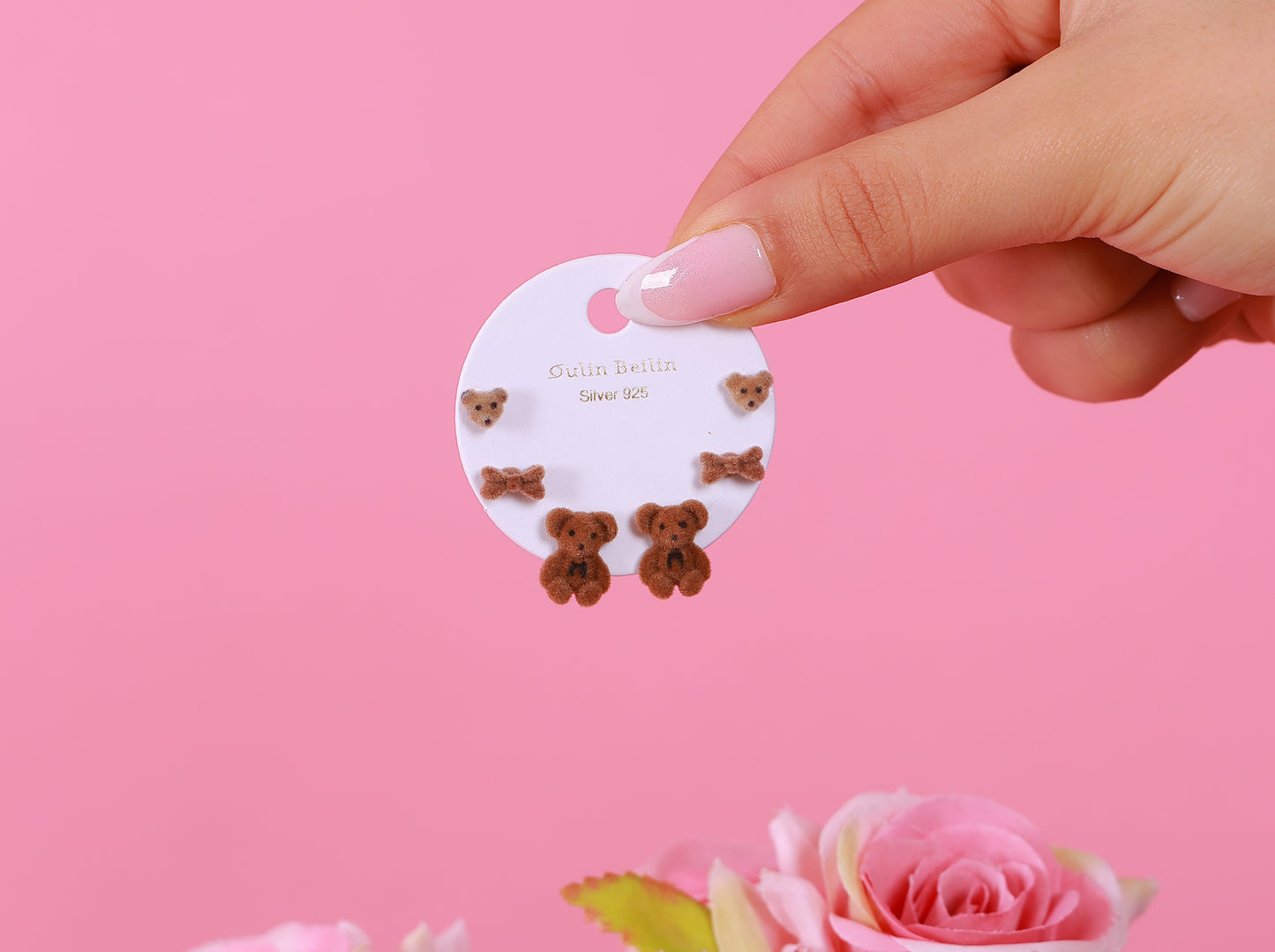 Boucle D'oreille Bear Set