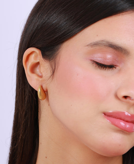 Boucle D'oreille Golden Flakes