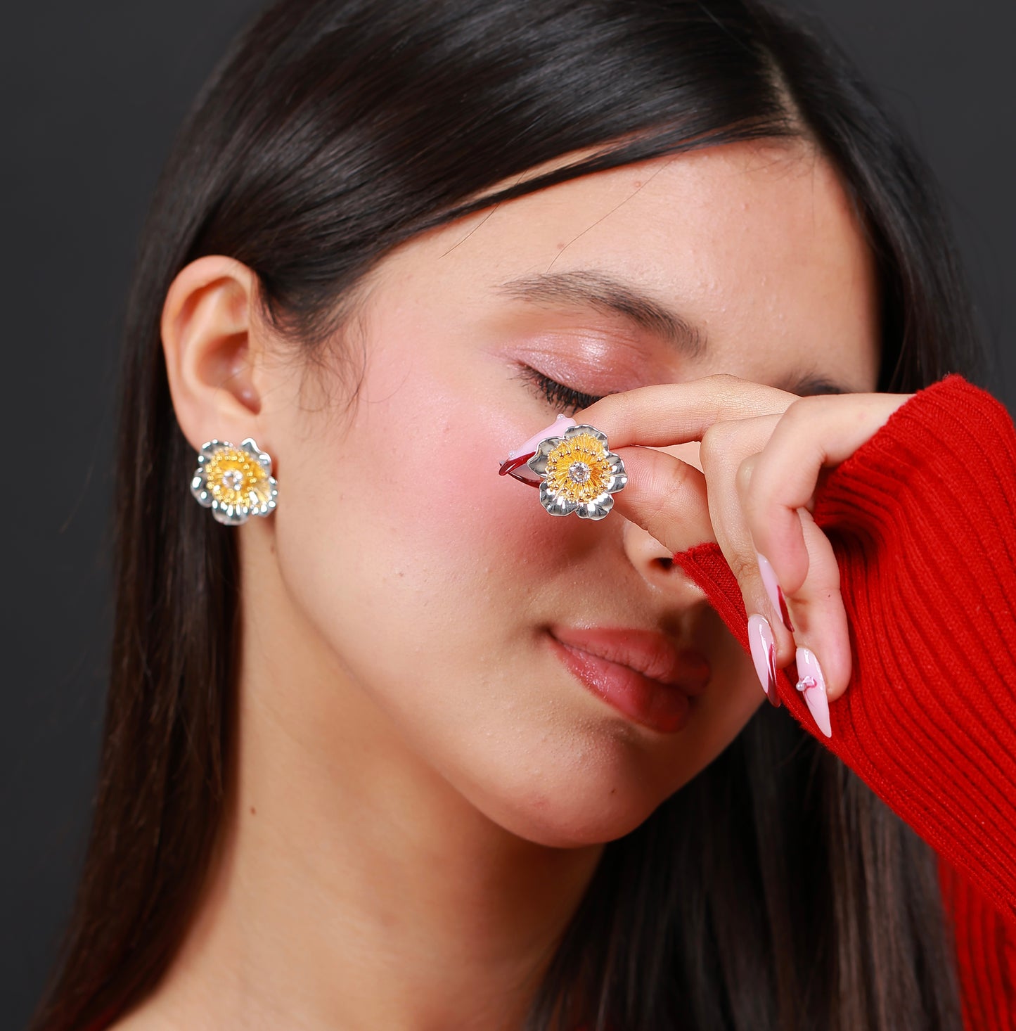 Boucle D'oreille Silver Cascade