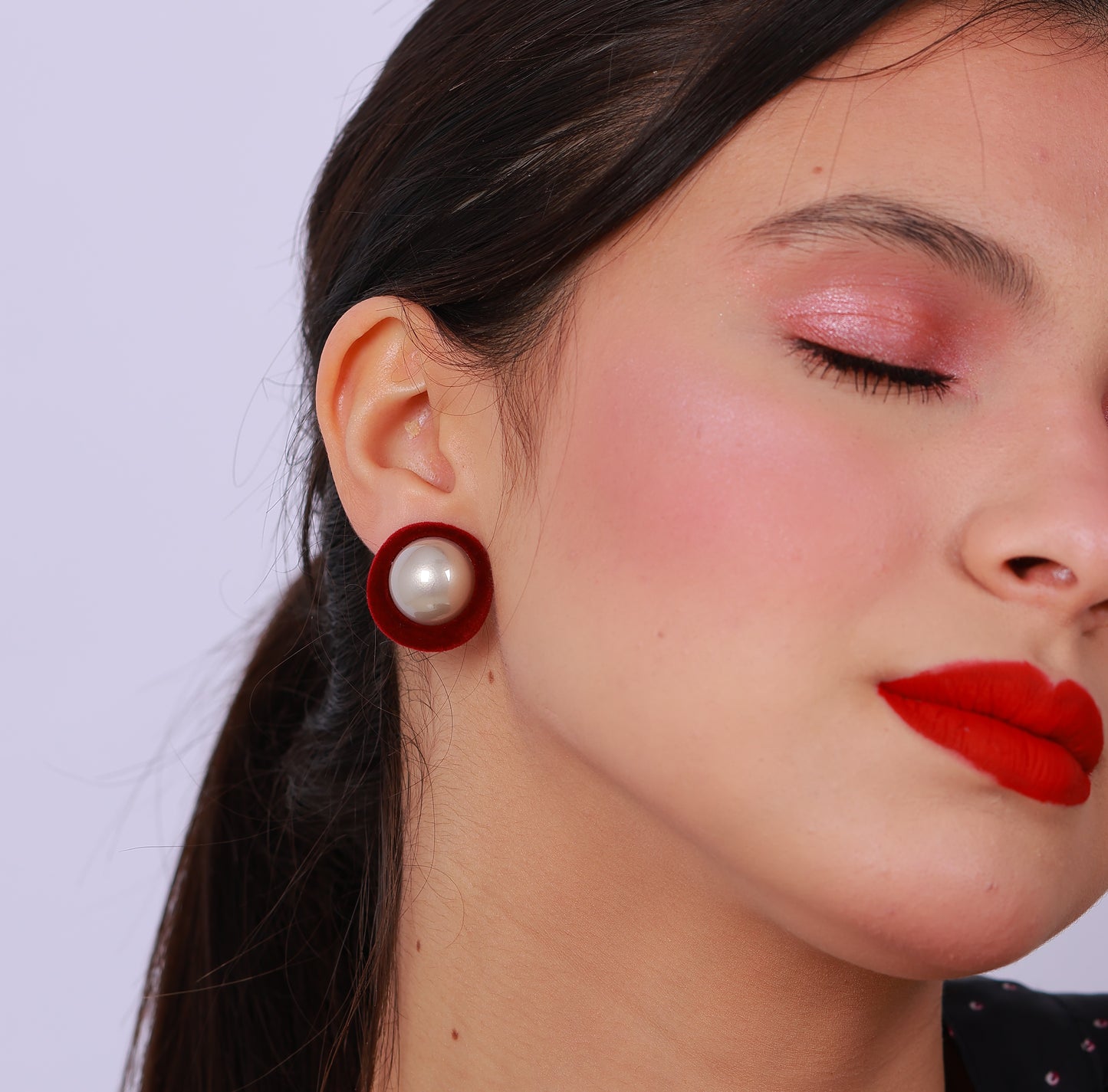 Boucle D'oreille Moose Red