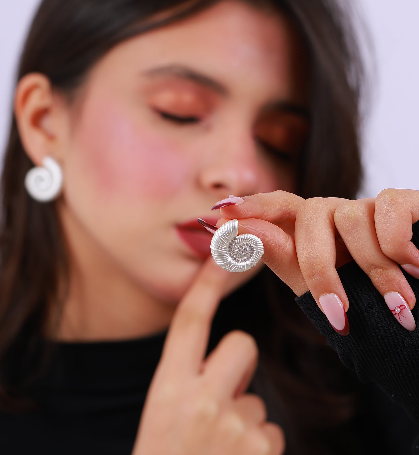 Boucle D'oreille White Shell