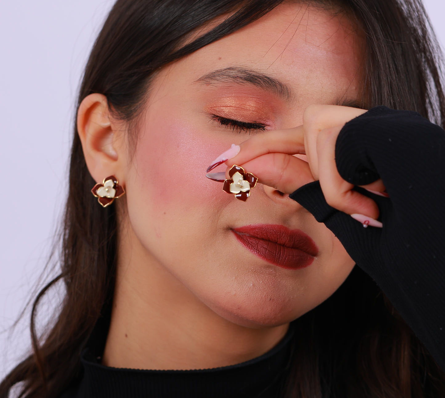 Boucle D'oreille Horizon Rose