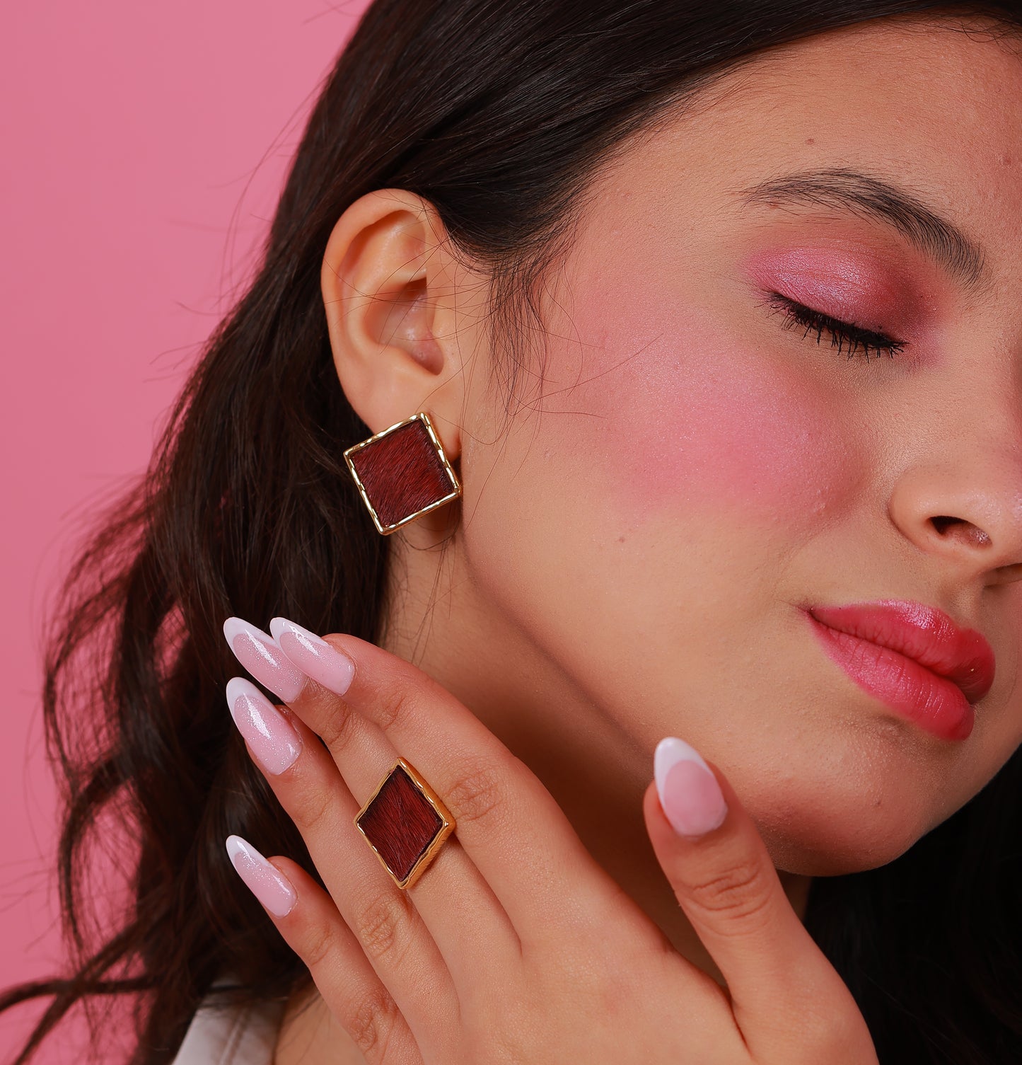 Boucle D'oreille Celestine Red