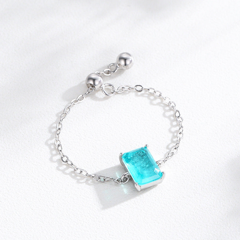 Bague - Adjustable - Blue Sea