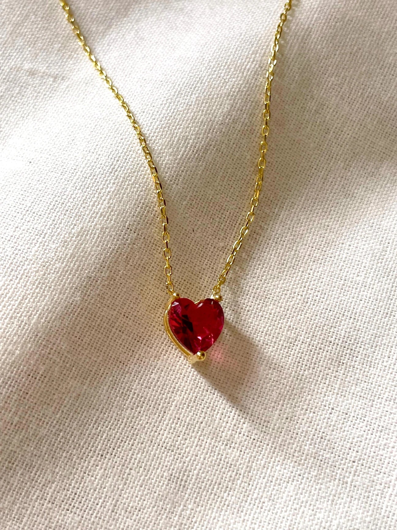 Collier - Small Red Heart