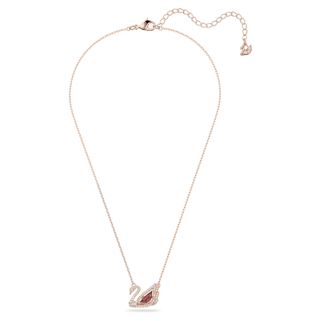 Collier Swarovski - Dancing Swan Pink