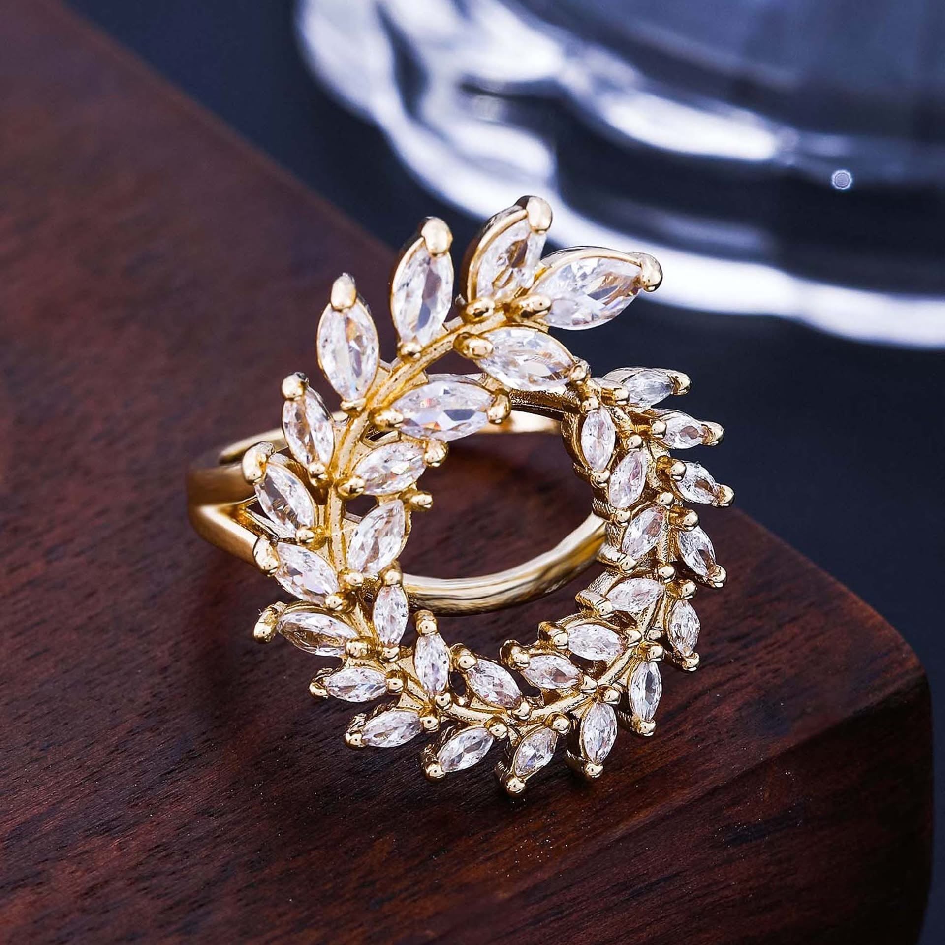 Bague Golden Leaf