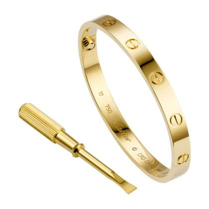 Bracelet - The Screw Bangle - Wide Gold - Car-Tier LOVE FC 866372