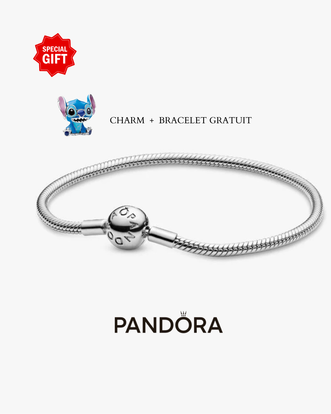Bracelet - Pandora Disney - Stitch And Lilo - Charm