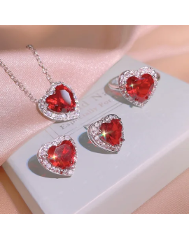 Parure Red Heart