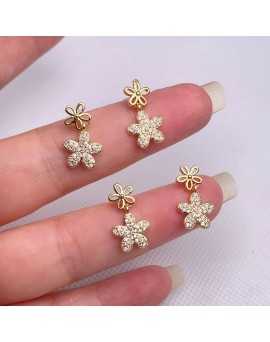 Boucles d'oreilles Fleurs