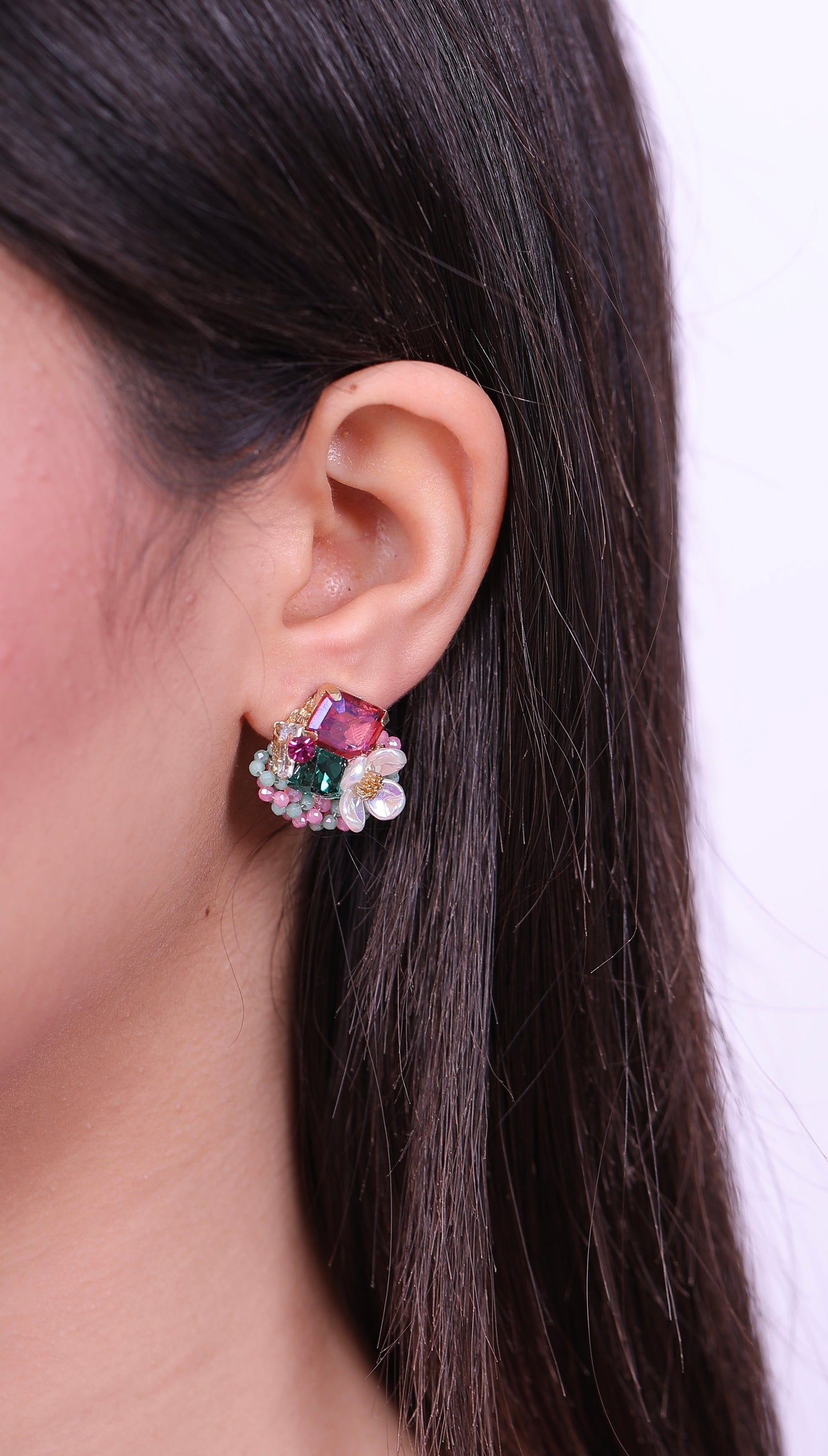 Boucle D'oreille Tropical Hibscus