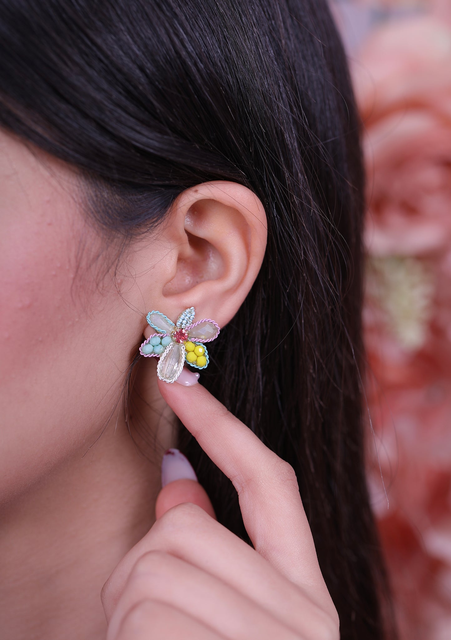 Boucle D'oreille Rainbow Bloom