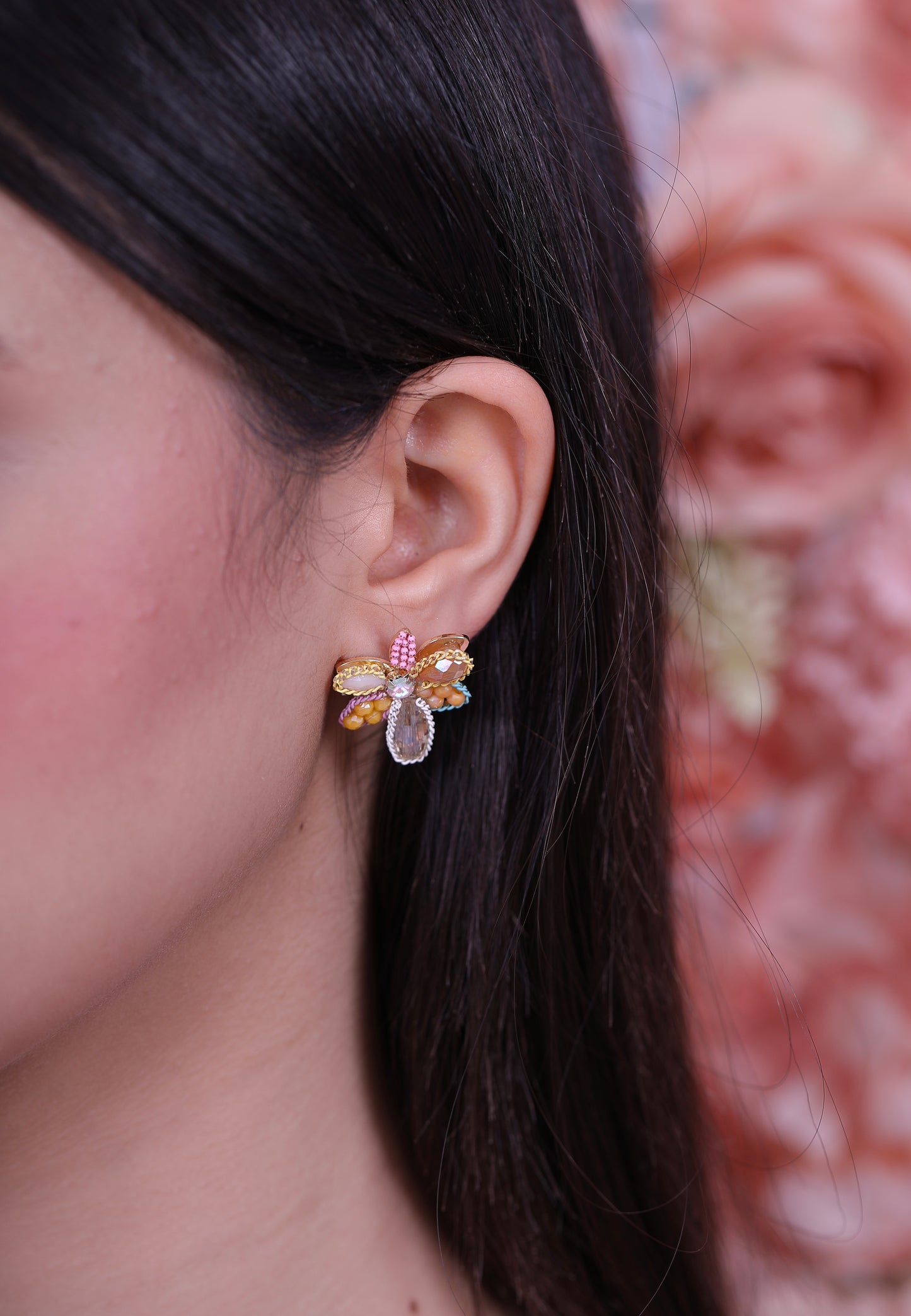Boucle D'oreille Magenta