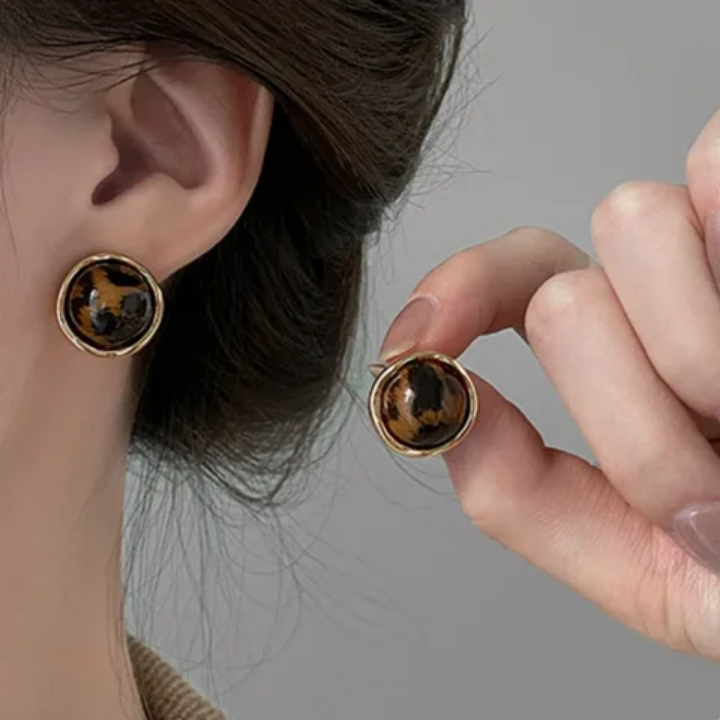 Boucle D'oreille Onyx Gold