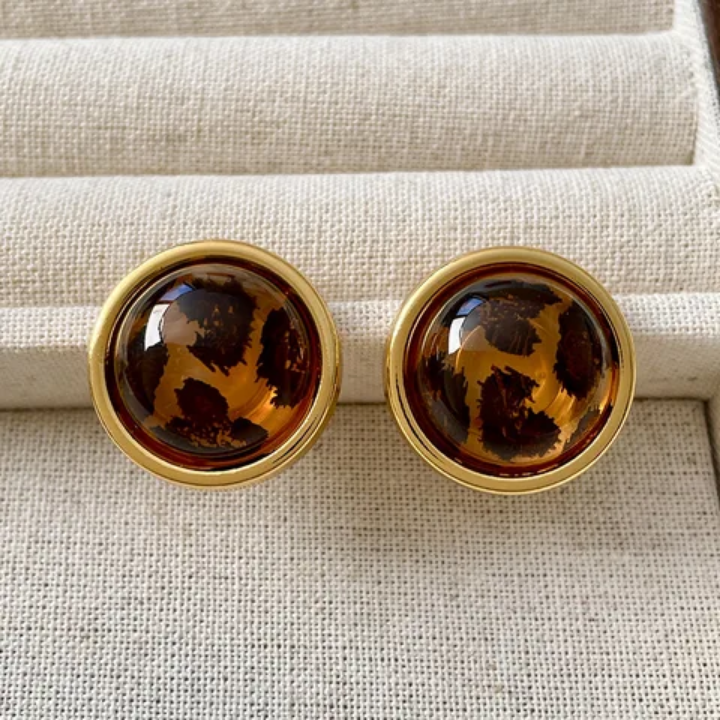 Boucle D'oreille Onyx Gold