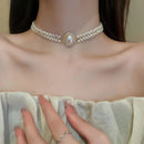 Collier perles Queen choker