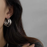 Boucles d'oreilles Triple Hoops