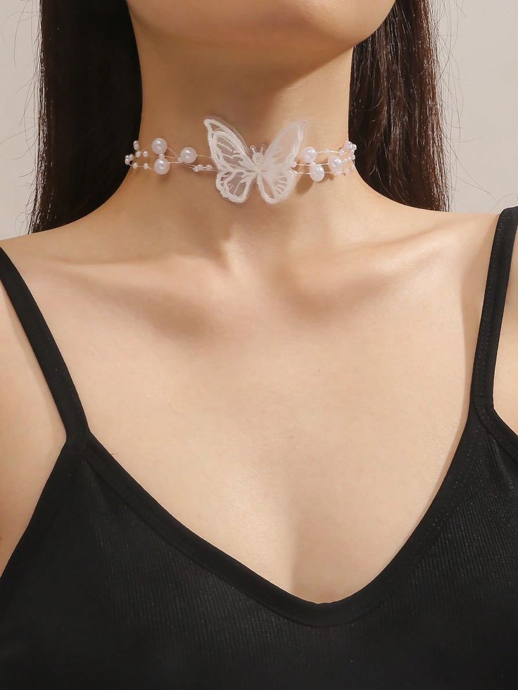 Collier Choker Papillon