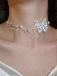 Collier Choker Papillon