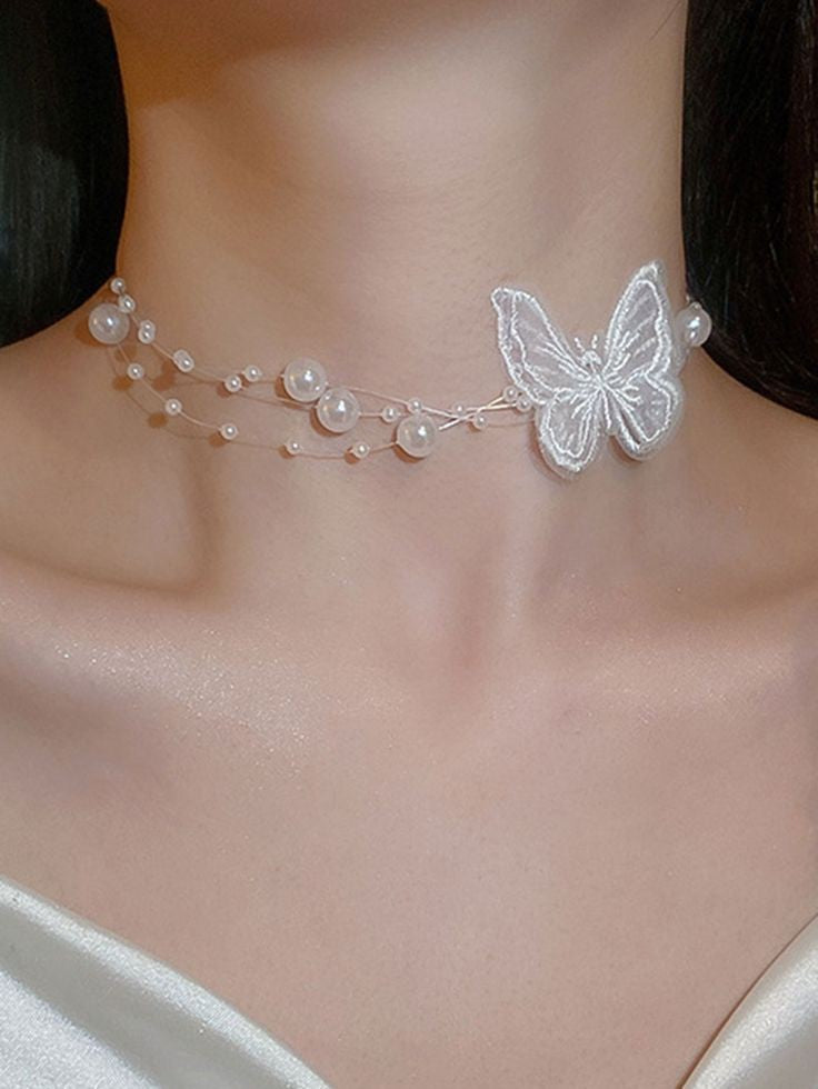 Collier Choker Papillon