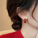 Boucles d'oreilles Rouge