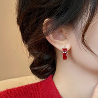 Boucles d'oreilles Rouge