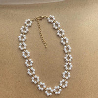 Collier Plastron Fleurs