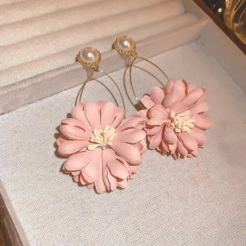 Boucles d'oreilles fleur