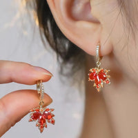 Boucles d'oreilles Rouge