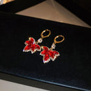 Boucles d'oreilles Rouge