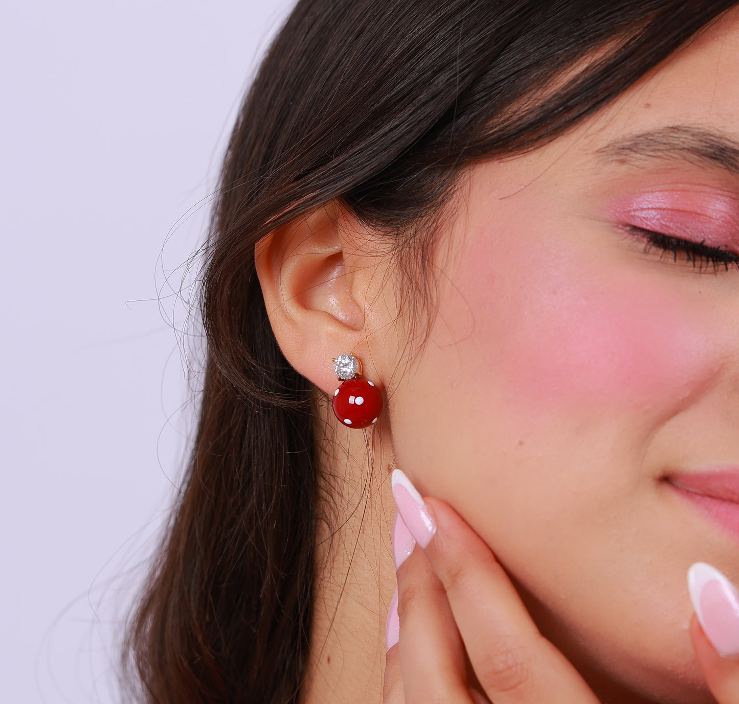 Boucle D'oreille Tessa Red