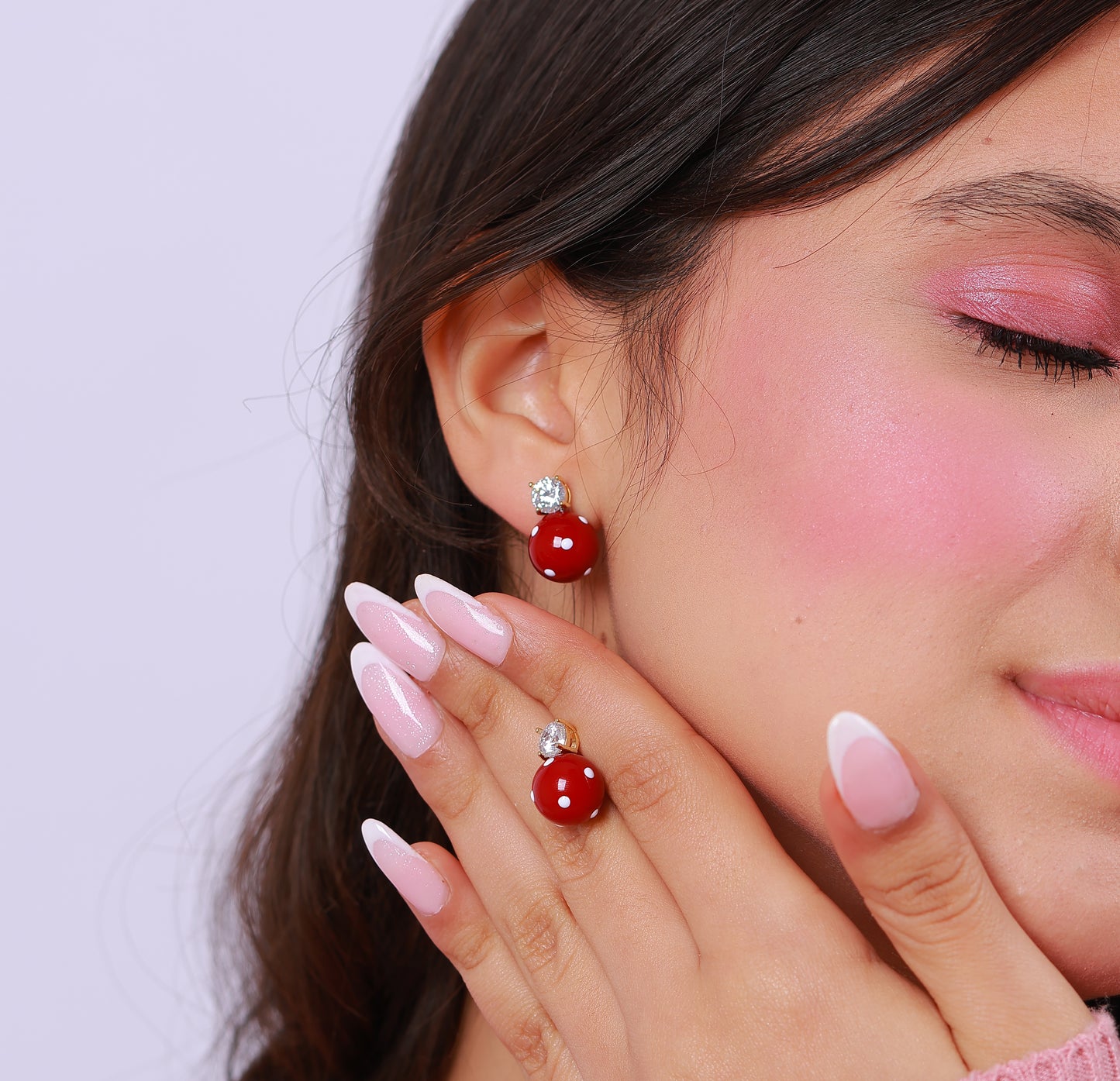 Boucle D'oreille Tessa Red