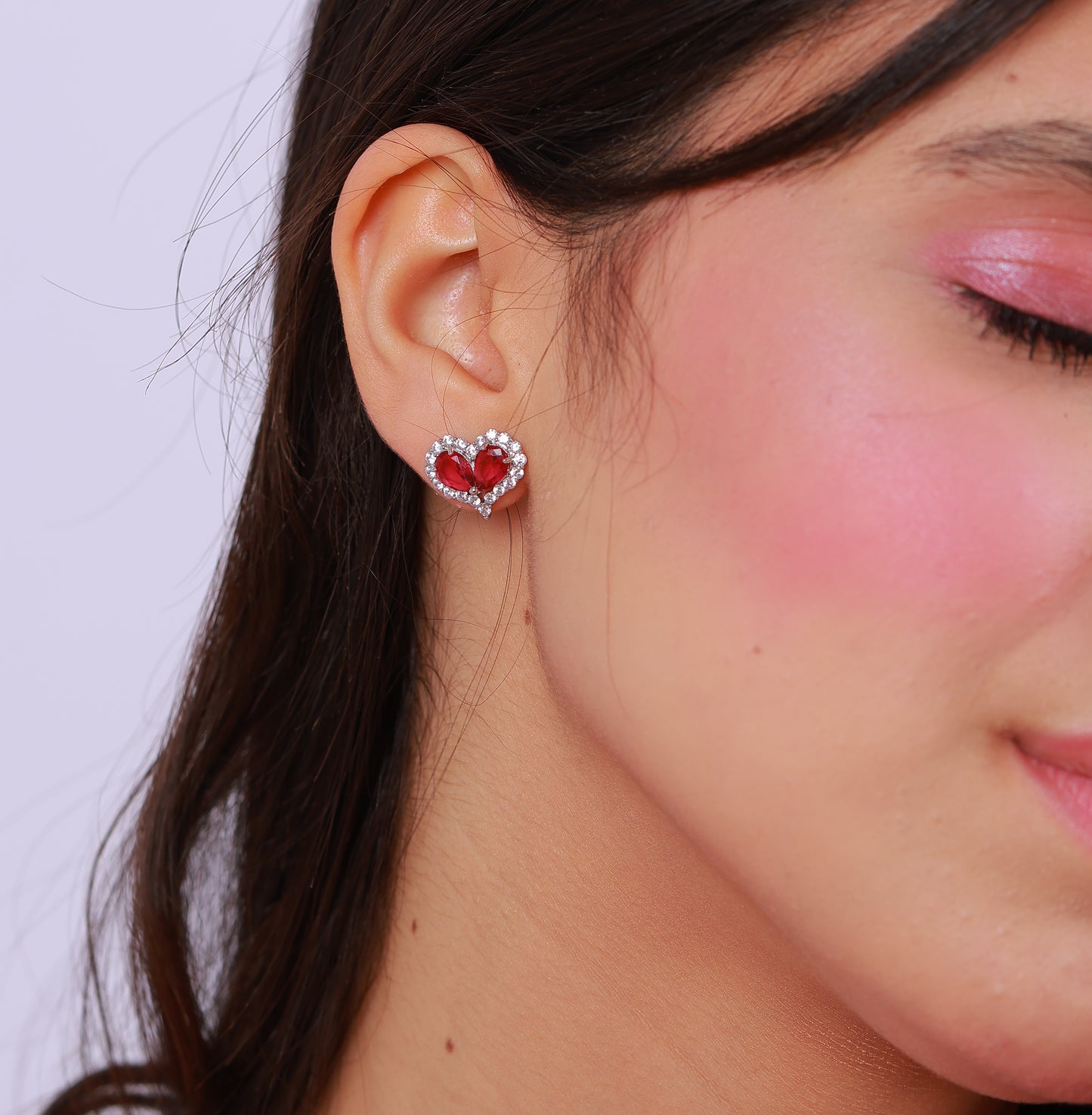 Boucle D'oreille Vivienne Red