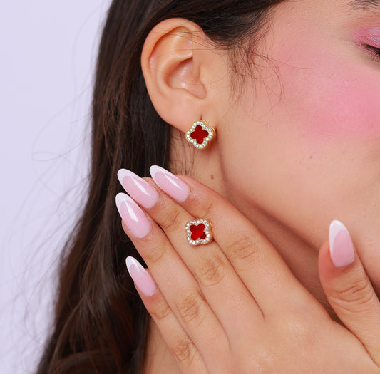 Boucle D'oreille Penelope Red