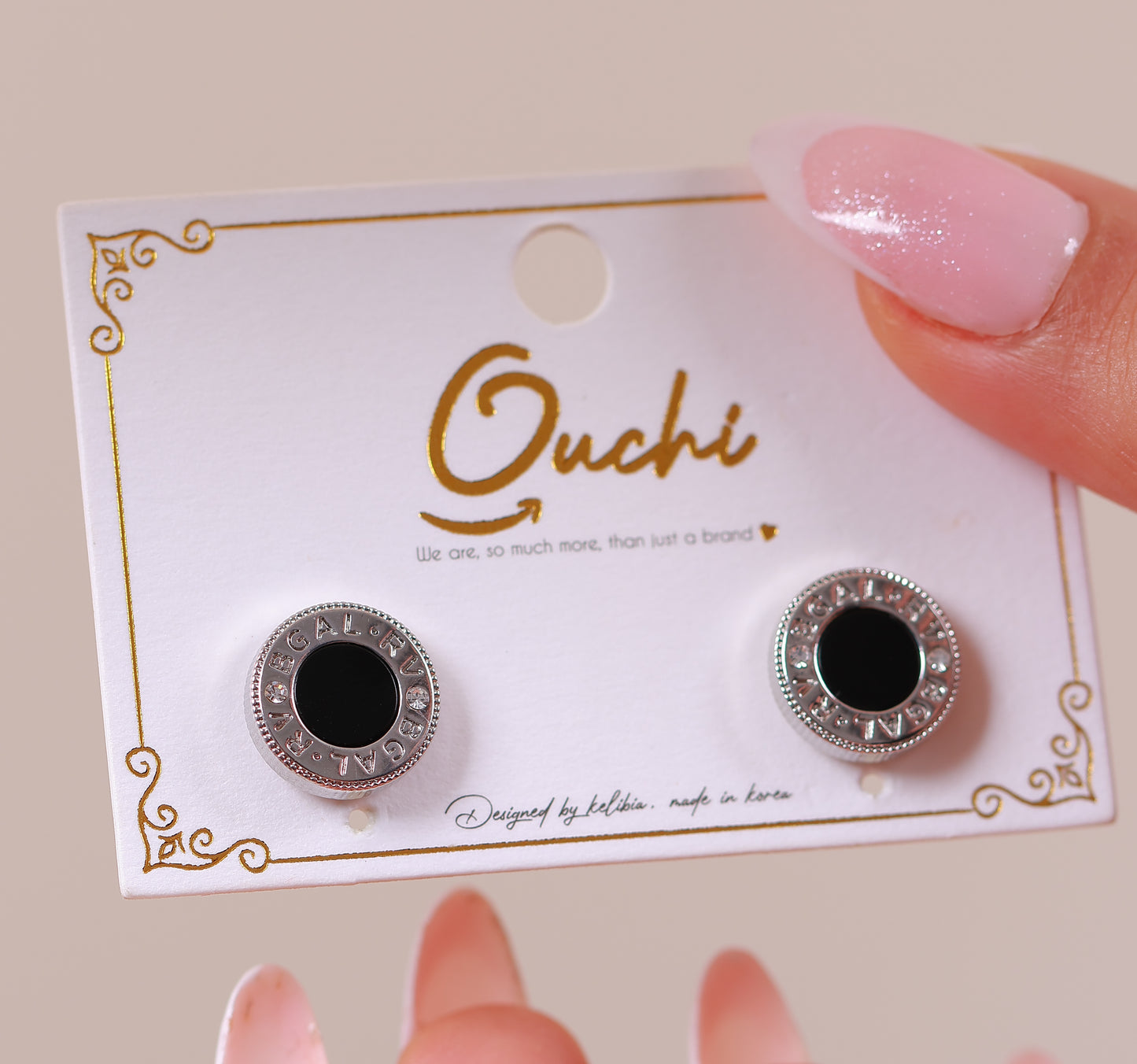 Boucle D'oreille Allen Black