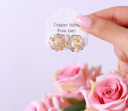 Boucle D'oreille White Gold Essence