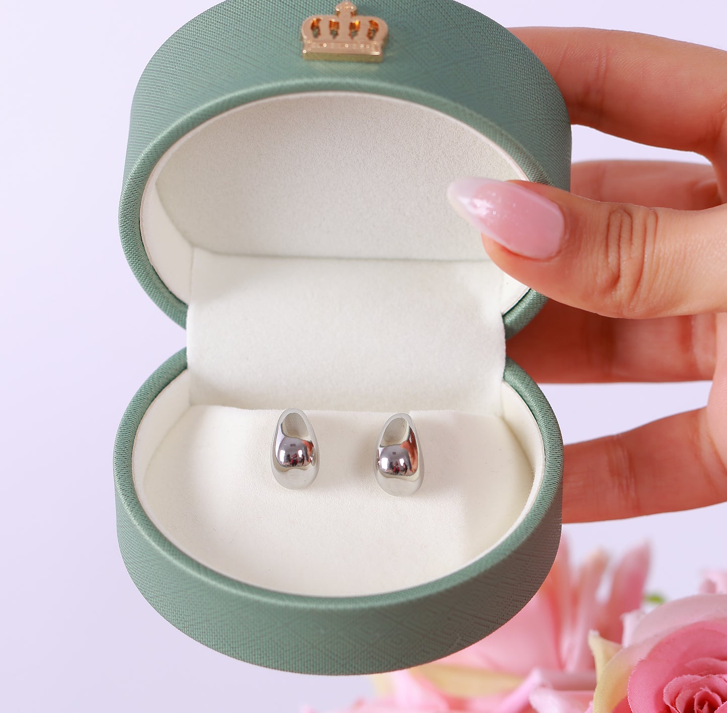 Boucle D'oreille Silver Crescent