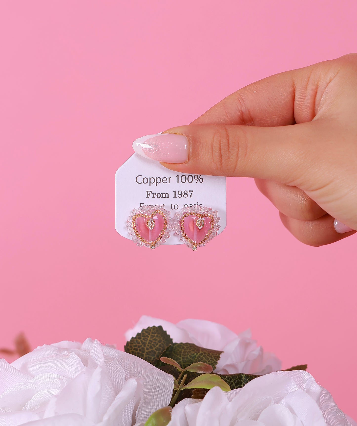 Boucle D'oreille Amélia Pink