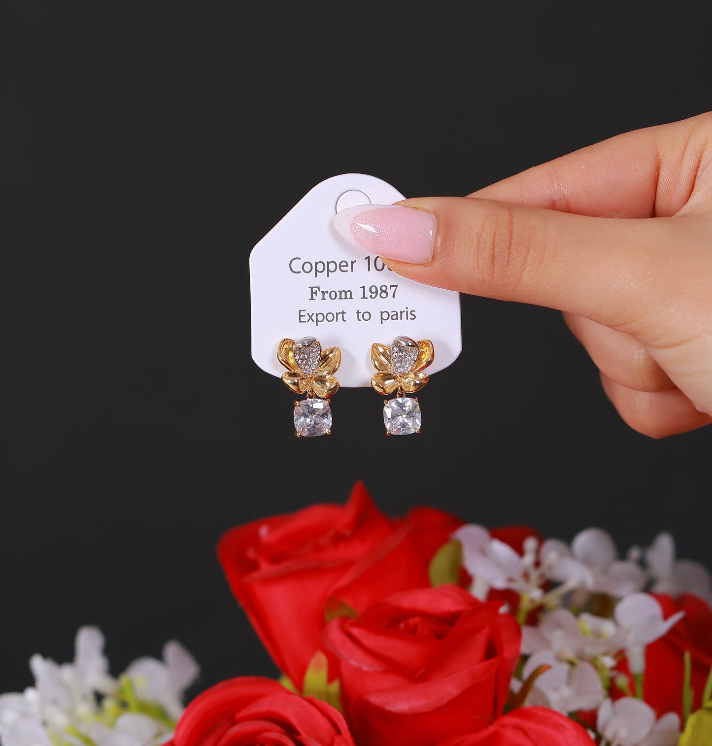 Boucle D'oreille Dahlia Whisper