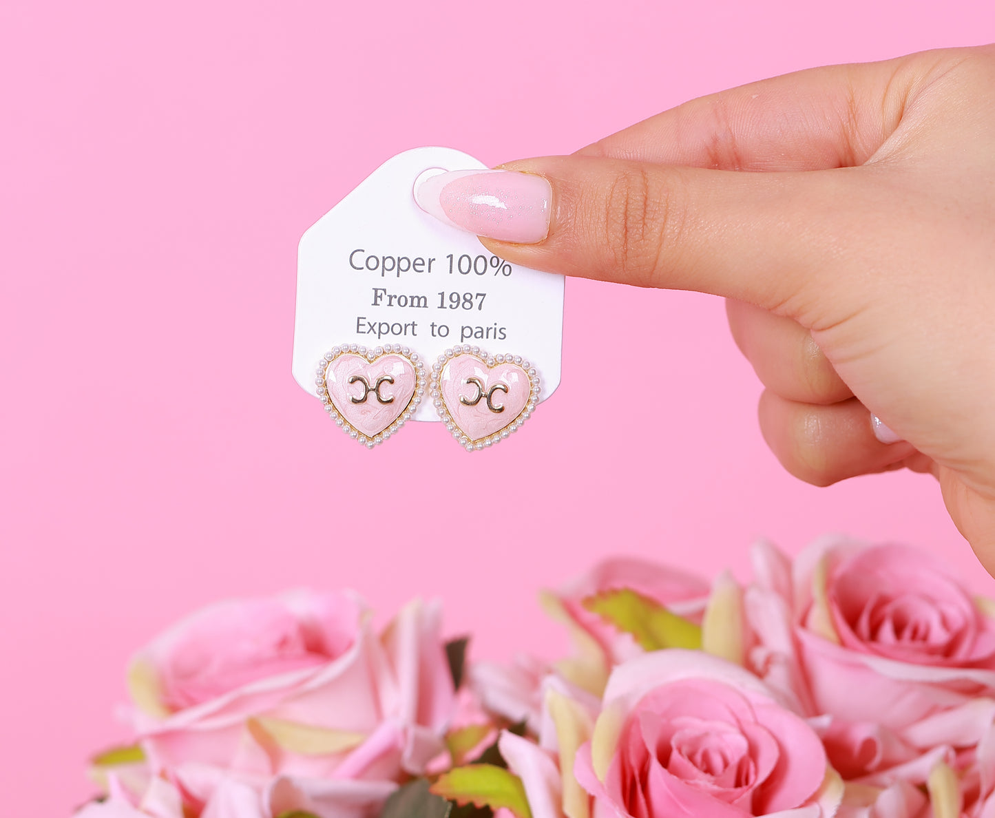 Boucle D'oreille Ophelia Pink