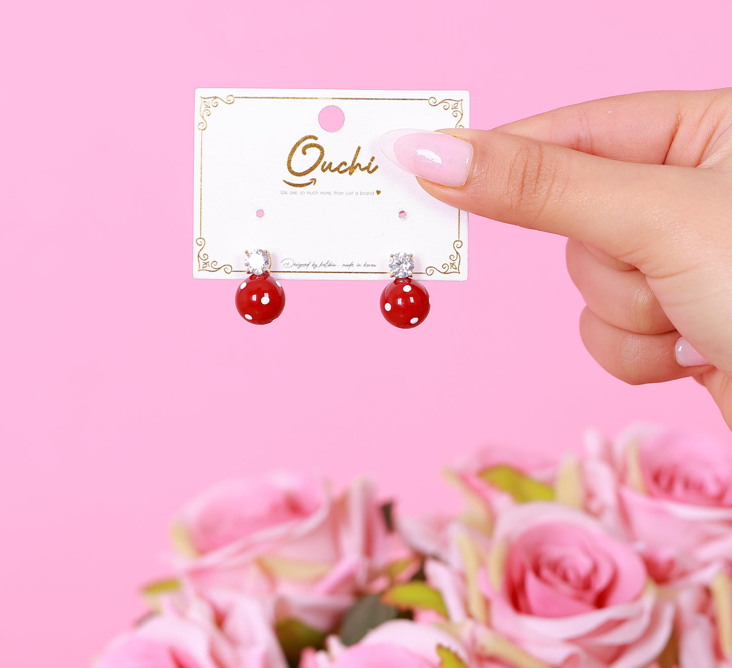 Boucle D'oreille Tessa Red