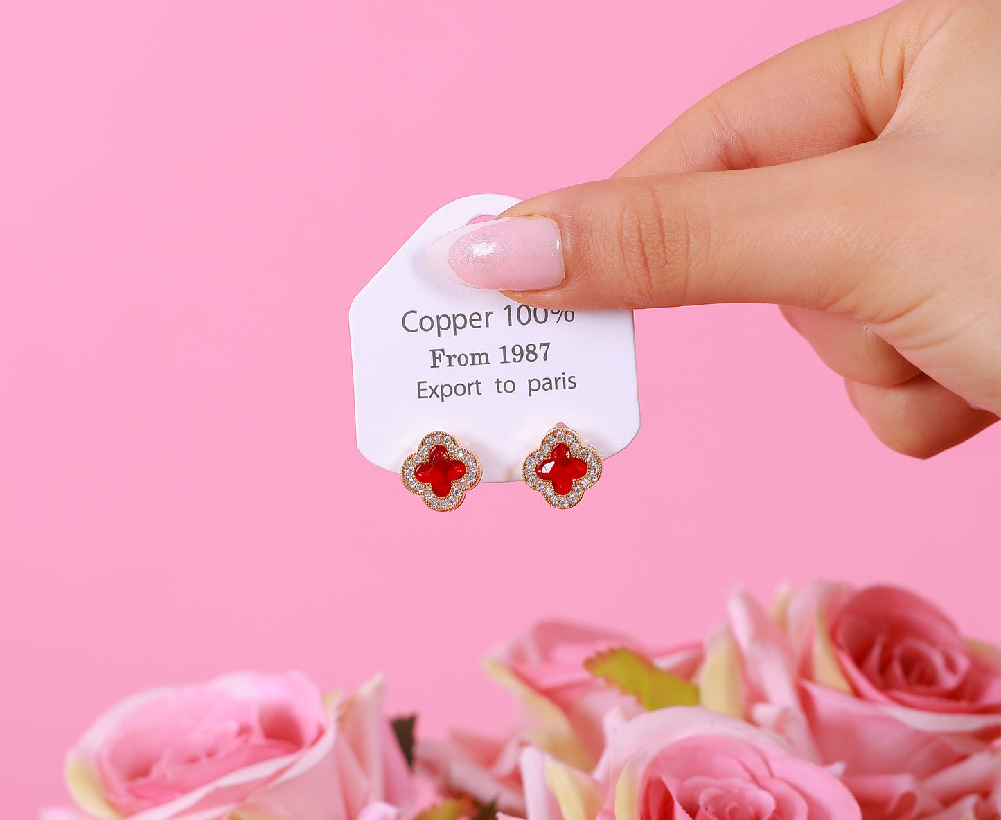 Boucle D'oreille Penelope Red