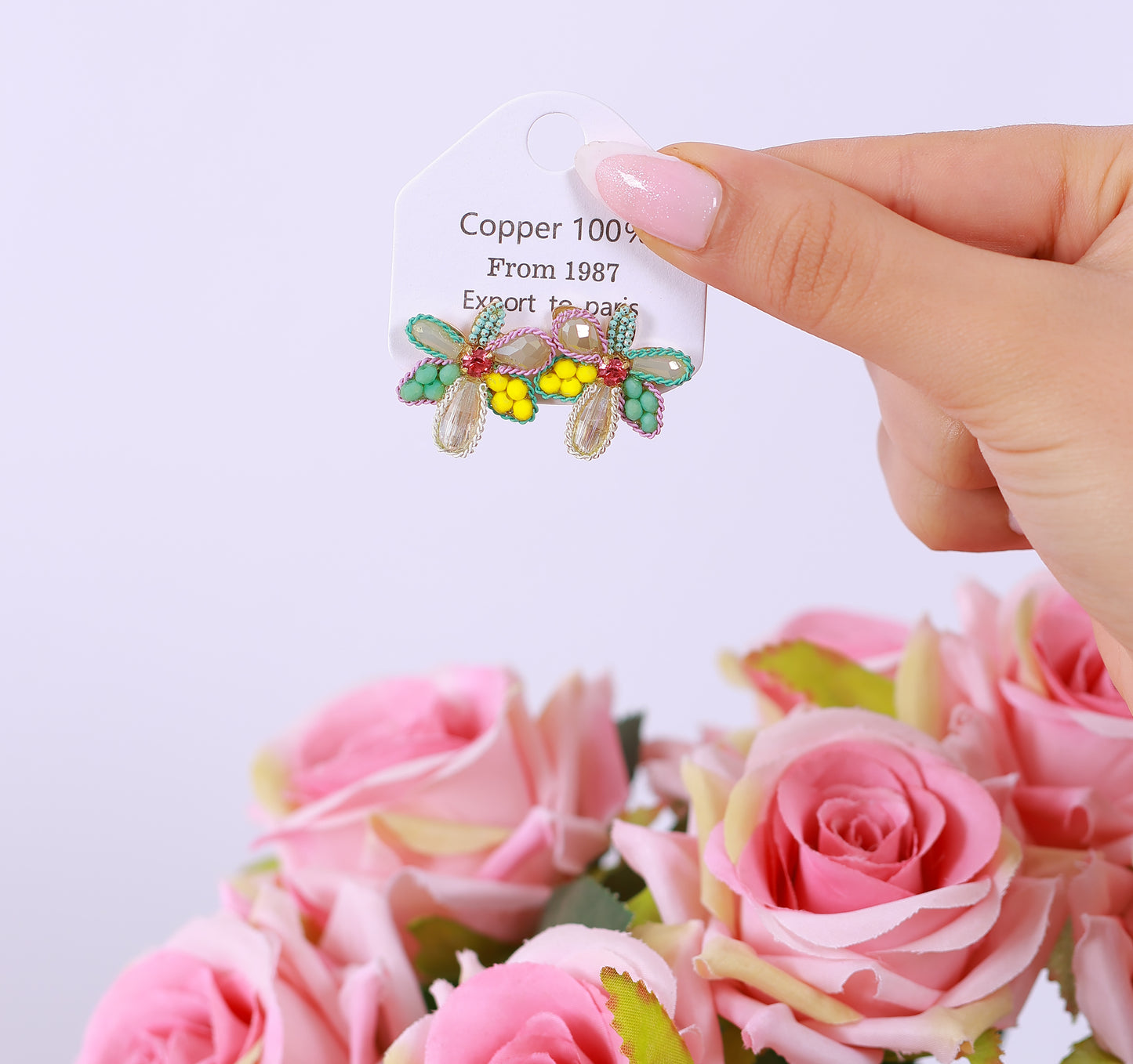 Boucle D'oreille Rainbow Bloom