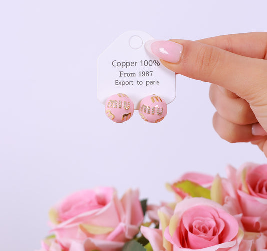 Boucle D'oreille Victoria Pink