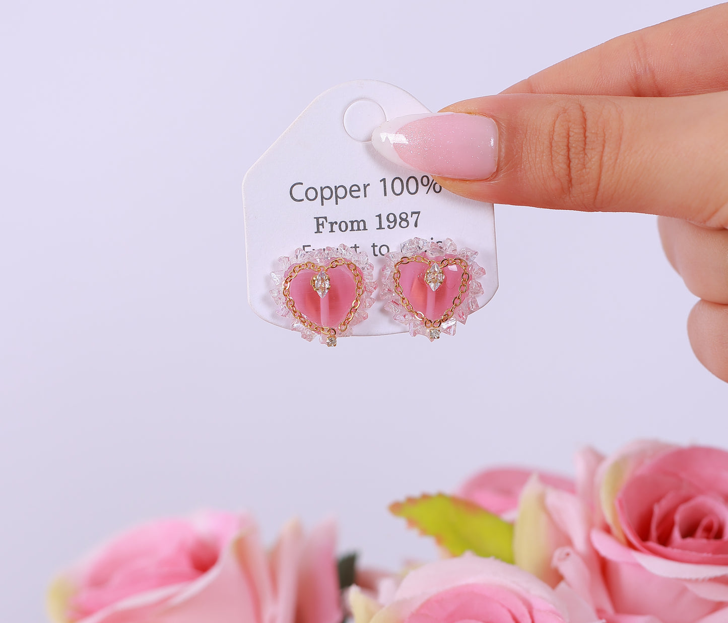 Boucle D'oreille Luna Pink