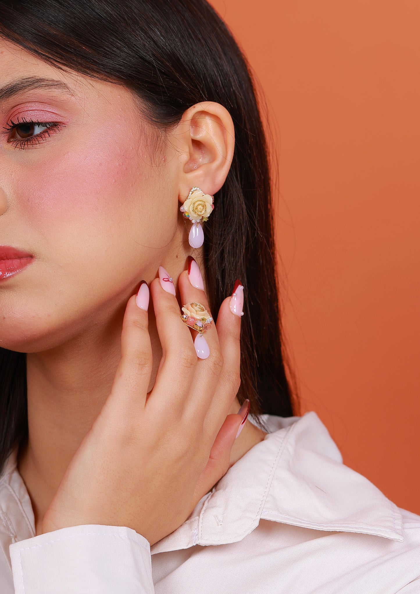 Boucle D'oreille Peony